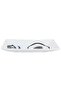 Saif Gallery Porcelain Serving Plate Set, Rectangular, Eye and Heart Design, 3 Pieces - White - 2