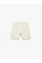 Modal Fabric Lace-Up Waist Shorts with Pocket Detail - 2