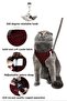 Cat Walking Collar - Cat Collar Chest Collar Set Soft Suede Burgundy Color - 4