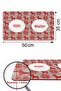Dog Striped Retro Dog Food Mat Dog Food Training Mat 50X35Cm - 2