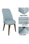 Lycra Oval Chair Cover Round Chair Cover Balpetek Gray - 4