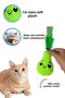 Plush Pear Cat Toy Green Plush Cat Toys with Catnip - 2