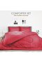 Stripe Comforter Set- Ultra Soft Brushed Microfiber Fabric, Soft Siliconized Fiber Filling - 2