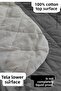 Colorful Mattress Set-100% Cotton-Silent-3 Pieces-Quilted-Pillow Mattress-Grey - 3