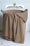 Little Dedi Alina Organic Cotton Knitwear Knitted Brown Baby Blanket - 3