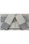 King Size Cotton Cream Background Gray Striped Sofa Cover Set Covering the Arms 3 3 1 1 - 2
