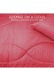Stripe Comforter Set- Ultra Soft Brushed Microfiber Fabric, Soft Siliconized Fiber Filling - 4