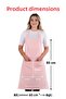Simple Set of 3 Kitchen Apron Set with Adjustment Hanger and Pocket (2 GLOVES) Chef Waiter Cafe Cook Barista - 4