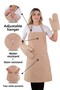 Simple Set of 3 Kitchen Apron Set with Adjustment Hanger and Pocket (2 GLOVES) Chef Waiter Cafe Cook Barista