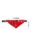 Pet Dog Collar Collar Bib Scarf No 410 Red Large Size - 2