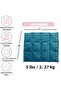 Weighted Lap Pad 5Lbs Weighted Lap Blanket 56x48cm Teal Blue Ideal for Kids, Teens, and Adults - 2