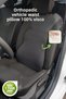 Orthopedic Waist Cushion Visco Back Cushion Office, home, vehicle Waist Support Cushion Black Color - 3