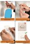 رف حمام زاوية للحمام معدني أسود لاصق من طبقتين، حامل شامبو من طبقتين، حامل إسفنجة لطبق الصابون - 2