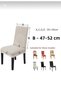 Red Width Lycra Elastic Velvet Fabric 6-Piece Chair Cover - 3
