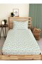 Floral Patterned Printed Single Elastic Sheet Set