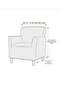 Lycra Stretch Elastic Flexible Square Pattern Armchair Single Seat Cover Sofa Cover - 8