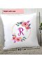 Floral Letter R Pillow - 2