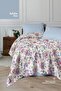 Adsila Blue Single Pique Set – 100% Cotton, with Elastic Fitted Sheet