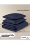 100% Cotton Akfil Duvet Cover Set Double 200X220 cm Navy Blue - 5
