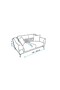 Milano Jacquard 2 Seater Sofa Cover Anthracite - 2