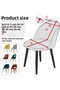 Lycra Pitikare Pattern Retro Oval Chair Coversmall oval chair cover1 piece - 4