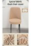 Lycra Fabric Oval Chair Cover, Chair Cover with Pitikare Pattern (6 Pieces)