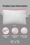 2 Pieces Klimax Pink Series Antiallergic Silicone Nano Fiber Pillow with Cover and Zipper, 50X70Cm - 3