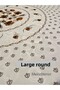 Round Poppy Pattern Non-Slip Lined Luxury Easy-To-Wipe Pvc Oilcloth Tablecloth - 2