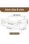 3 Seater Jacquard Flexible Stretch Sofa Cover - Plain Pattern, Elastic Sofa Sofa Bed Cover - 2