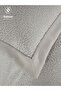 Bellamira Cream – Gray Double Bedspread with Piping - 5