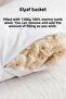 2 Pieces 100% Natural Hand Sewn 50x70 Organic Wool Pillow