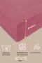 مجموعة ملاءة مطاطية وغطاء وسادة من قماش Rainforce مزدوج - 4