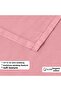 100% Cotton Akfil Flat Sheet Set Double Size 240X260 cm Pink - 3