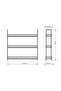 Black 3-Tier Wall Hanging Shelf, Spice Rack Stand, Kids Room Organizer - Metal Stainless - 4