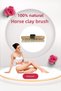 Natural Horsehair Cellulite Ingrown Brush & Pumpkin Fiber Honey Donkey Milk & Alo Vera Soap Gift Set of 2 - 3