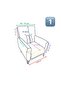 3 Seater Jacquard Rod Pattern Elastic Sofa Cover Sofa Bed Armchair Cover Stretch Flexible Sofa Cover - 3