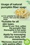 100% Handmade Natural Pumpkin Fiber Honey Donkey Milk Soap 1 Piece - 6