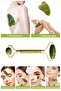 Double Sided 2-Piece Skin Facial Massage Tool Jade Roller Jade Stone Set - 7