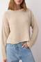 Taş*001 Crop Basic Düz Geniş Kalıp Triko Kazak TWOAW23KZ00390 - 3