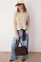 Taş*001 Crop Basic Düz Geniş Kalıp Triko Kazak TWOAW23KZ00390