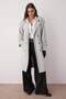 Beige Oversized Loose Fit Belted Water-Repellent Long Trench Coat TWOSS21TR0005