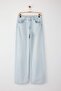 Açık Mavi Düşük Bel Wide Leg/Geniş 100% Pamuk Paça Jeans TWOAW26JE00001 - 5