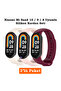 Xiaomi Mi Band 8 Mi Band 9 Mi Band 10 Compatible 3 Pack Silicone Cord Wristband with Metal Pin