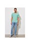 Men's Green Crew Neck T-Shirt - 4