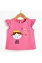 Baby Girl 2 Piece Set Cotton Tisert Linen Muslin Sort - 4