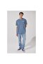 Men's Blue Crew Neck T-Shirt