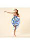 Protı Digital Printed Strap Bustier - Blue - 3