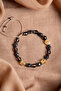 Certified Citrine Hematite Smoky Quartz Faceted Natural Stone Macrame Bracelet - 5