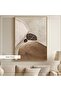 Digital Printed Metal Framed Glass Single Decorative Table - Rock Powder