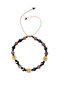 Certified Citrine Hematite Smoky Quartz Faceted Natural Stone Macrame Bracelet - 6